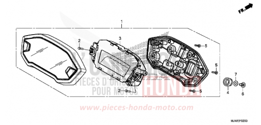 COMPTEUR CBR500RAH de 2017